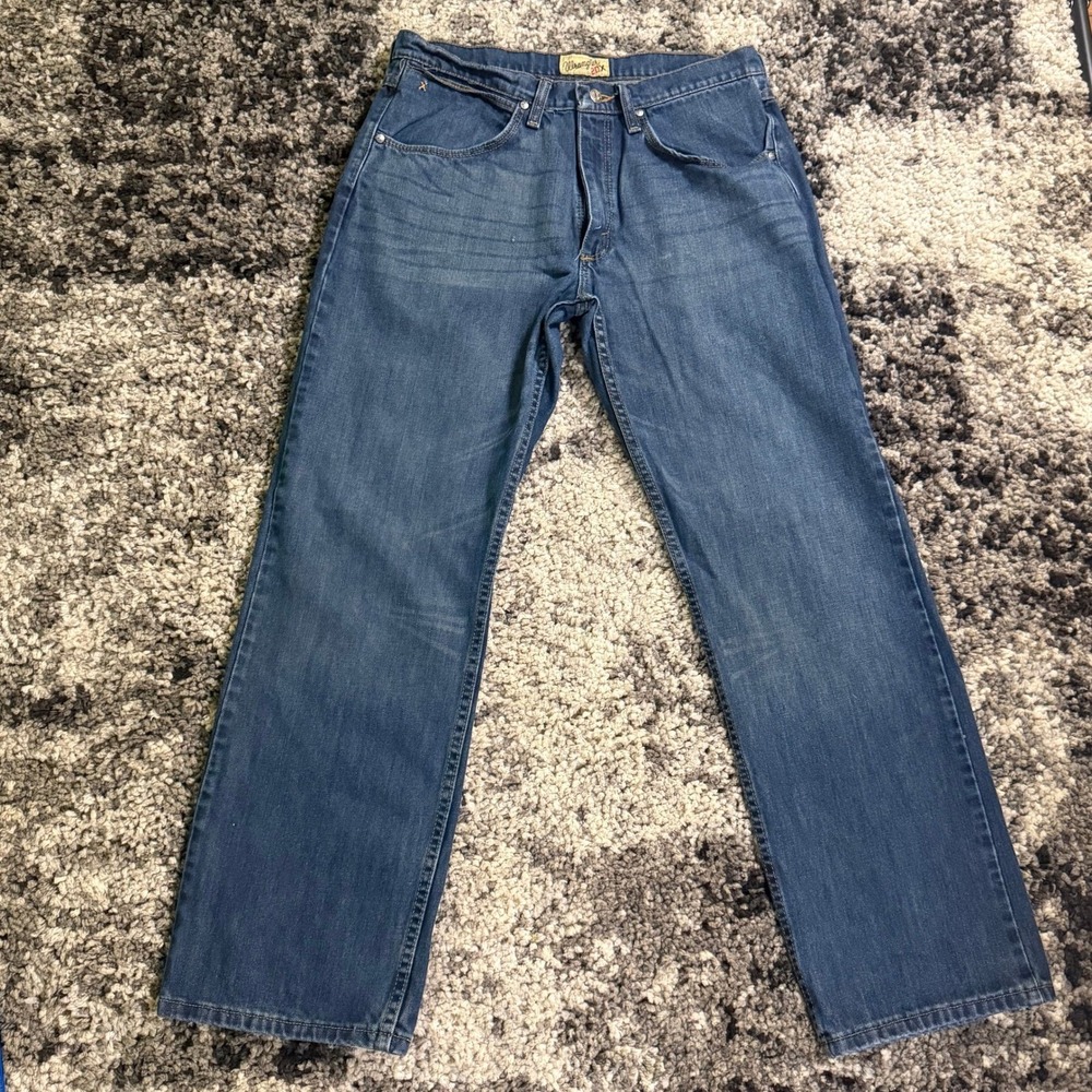 Wrangler 20X Mens Relaxed Straight Leg Jeans Medium Wash Denim 33x32